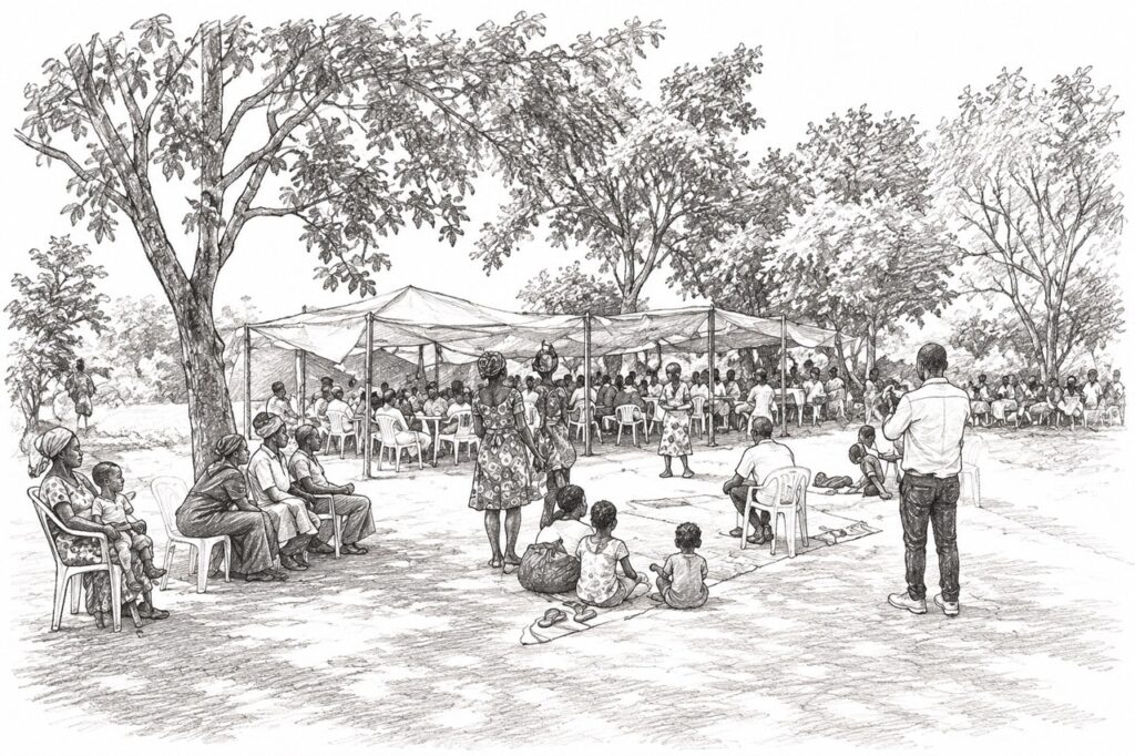 Village graduation celebration