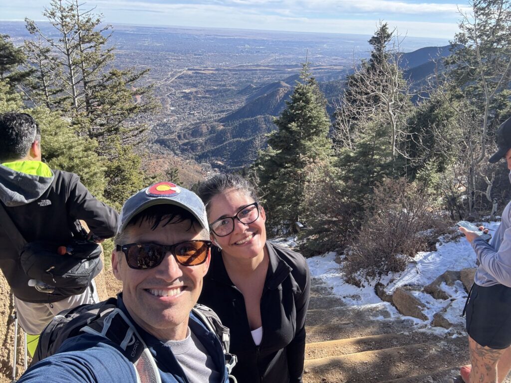 Steve with his daughter in Manitou Springs